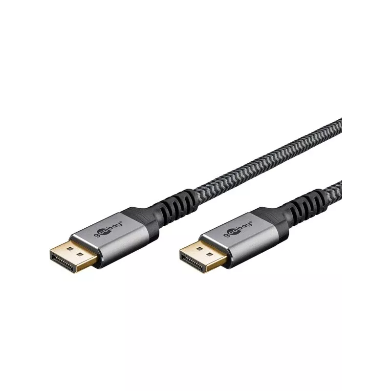 Pro Displayport 1.4 Sleeved - beeldschermkabel - 3 m - zwart