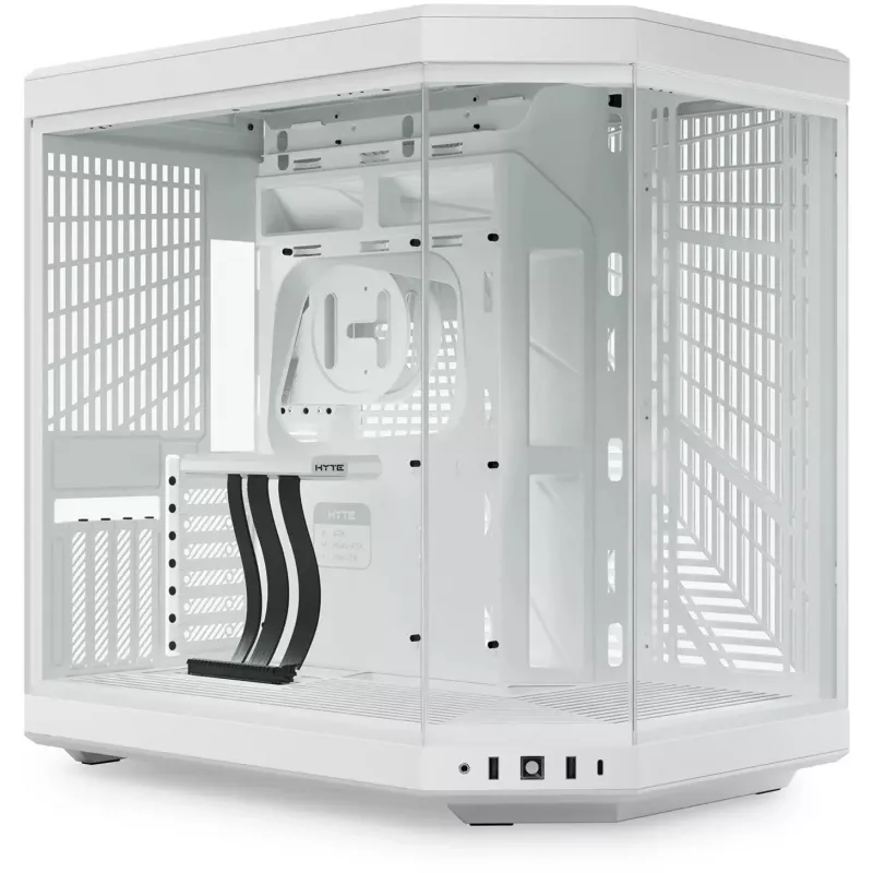 HYTE Y70 CS-HYTE-Y70-WW Midi Tower pc-behuizing, E-ATX, gehard glas, sneeuwwit