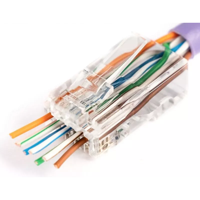 RJ45-kabelstekker Digitus X-ML-6U-EZ transparant stekker 100 stuks