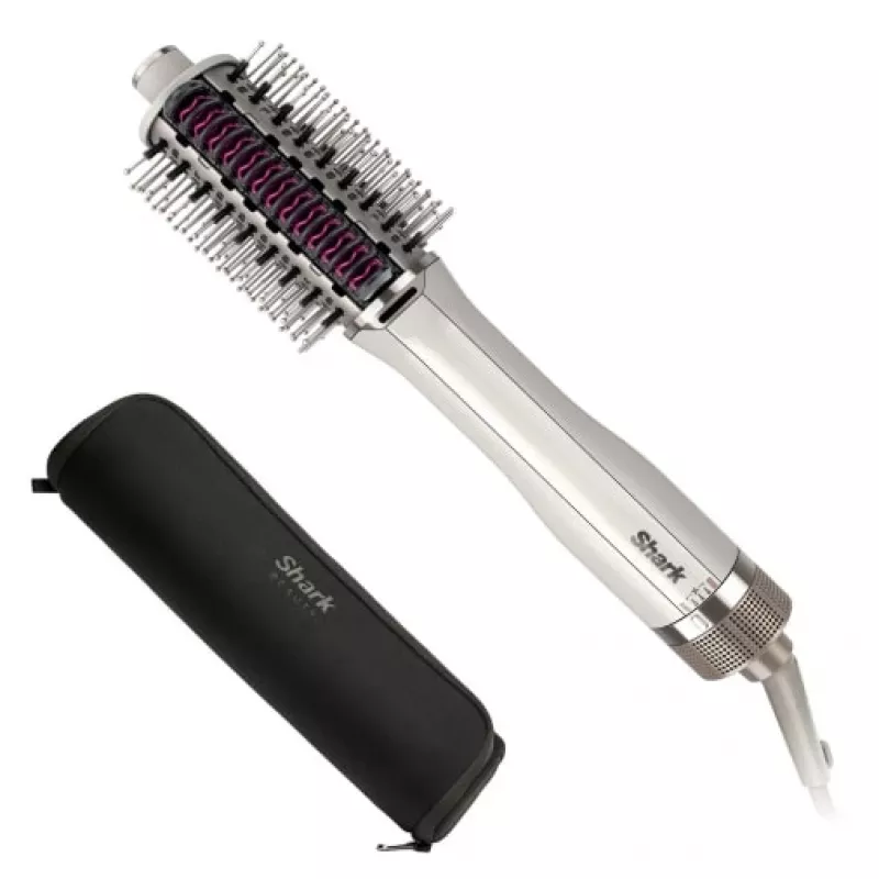 Heteluchtborstel Shark SmoothStyle HT212EU — 900 W, 3 warmtestanden, draaiknop, 1,8 m kabel, opbergtas