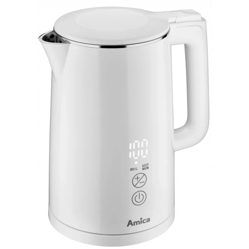 Elektrische waterkoker AMICA 1,5 L 2200 W zilver