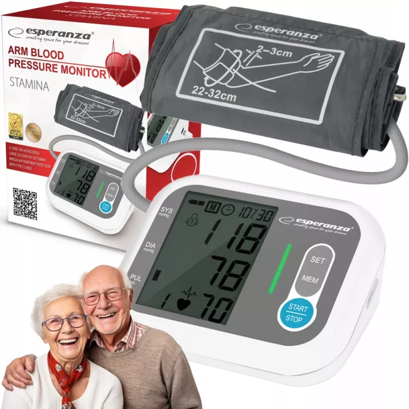 Bloeddrukmeter Esperanza ECB005 automatische meting met LCD-display