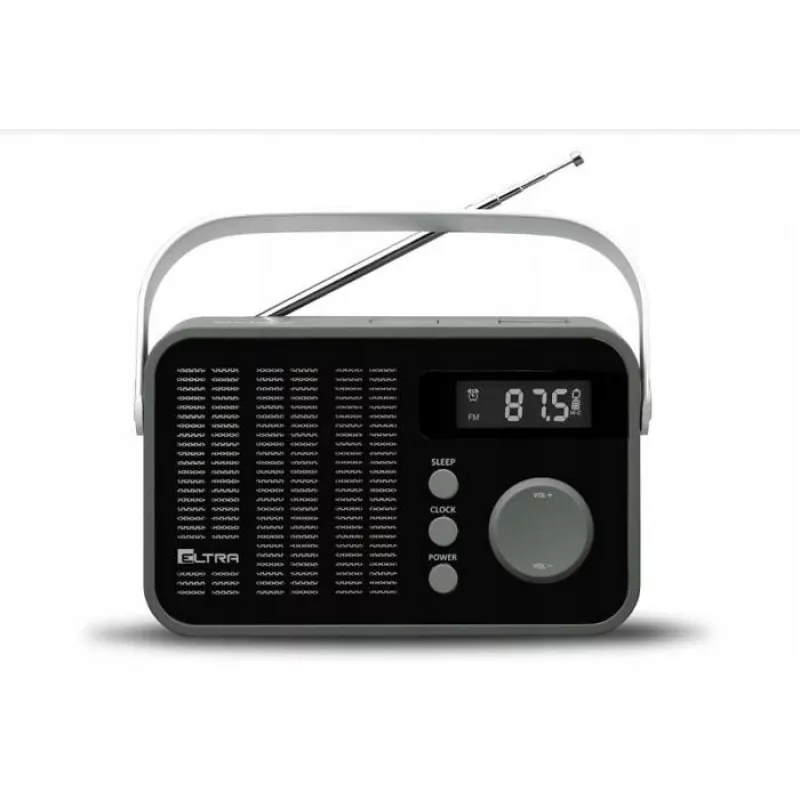 Eltra radio model 261 met PLL-digitale afstemming, zwart