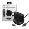Smartcardlezer Qoltec 50632 USB 2.0 zwart 1m kabel