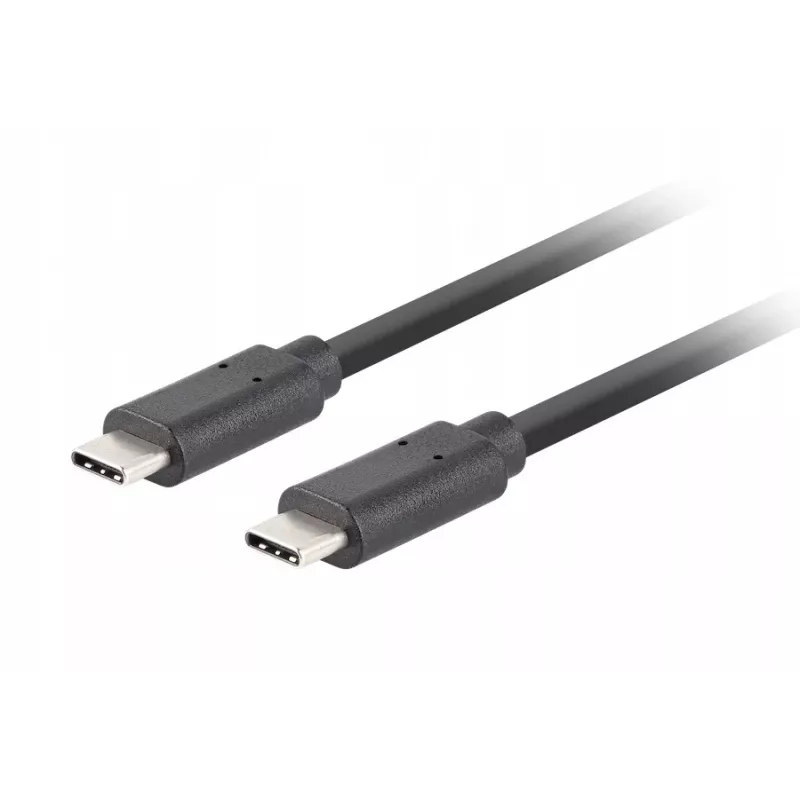 USB-C-naar-C-kabel LANBERG CA-CMCM-32CU-0018-BK USB 3.2 Gen 2, 1,8 m, zwart, 100 W PD, 4K-video