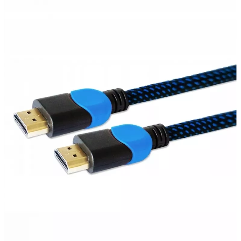 Savio GCL-02 HDMI-kabel 1,8 m HDMI Type-A (standaard) zwart, blauw