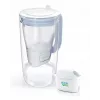 BRITA Glass 1050452 filterkan met 1 MAXTRA PRO Pure Performance-filter, 2,5 l (1,5 l gefilterd water), blauw/wit