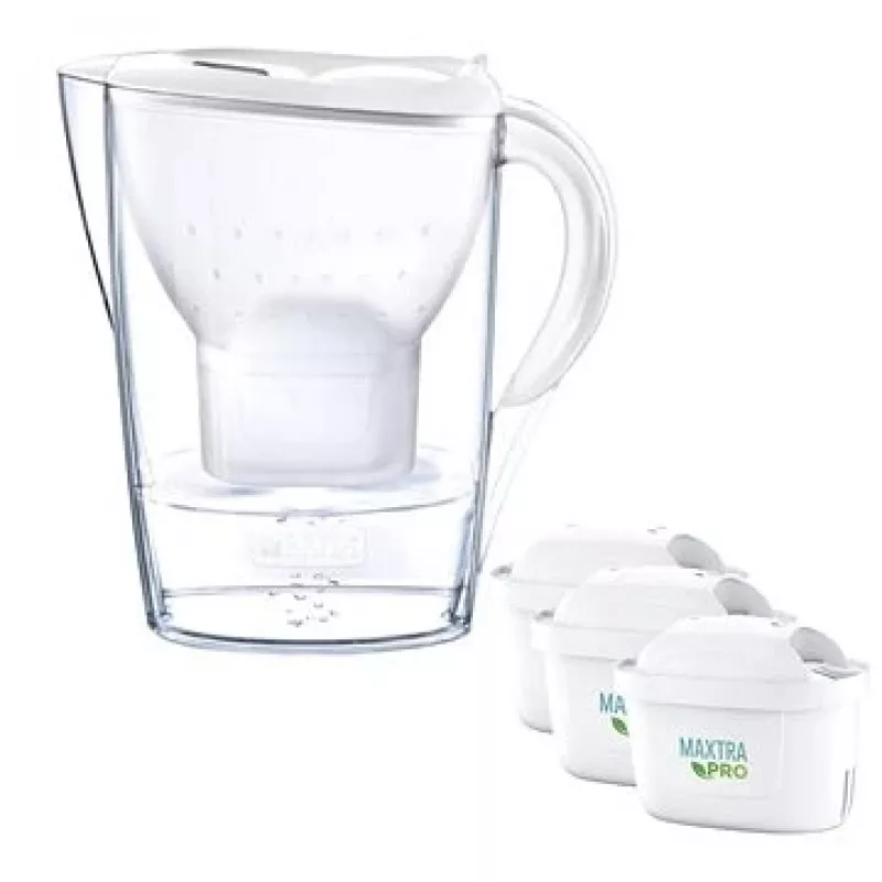 Brita Marella+3 cartridges PRO wit 2,4 wit