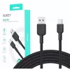USB-A-naar-USB-C-kabel Aukey CB-NAC1, 1 m, gevlochten nylon, USB PD 60 W, USB 2.0
