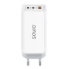 SAVIO LA-07 GaN 65W voeding, USB, QC4.0+, PD 3.0, wit