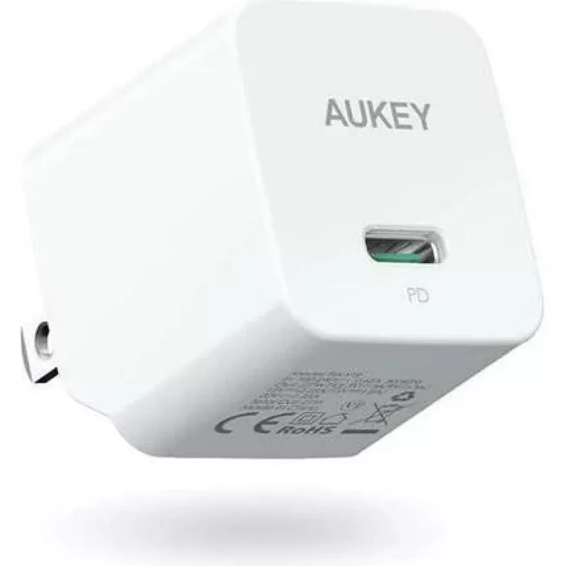 Mini-netlader PA-Y20S wit 1xUSB-C 20W PD Power Delivery