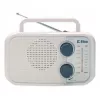 Radio Eltra DANA wit – draagbare analoge radio, compact tafelmodel