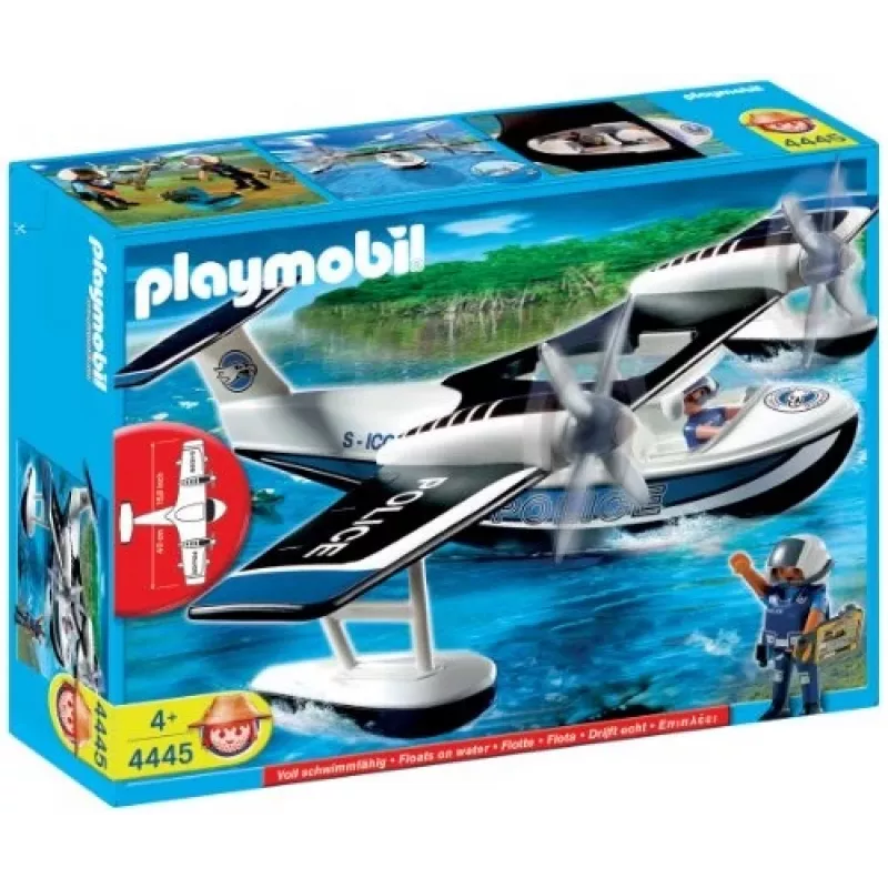 Figuurset City Action 4445 politie-watervliegtuig
