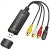 LogiLink USB 2.0 a/V grabber. USB a/M naar 3xCinch + MiniDIN5/F. zwart
