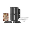 Ninja SL400EU friteuse double 9,5 L 2470 W heteluchtfriteuse zwart, grijs