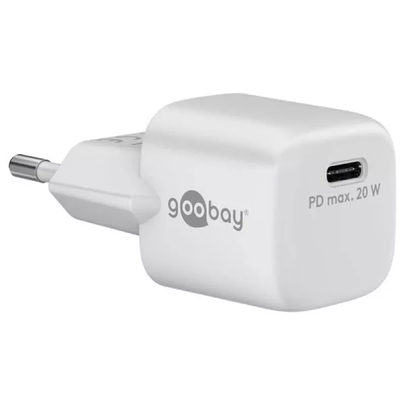 Goobay universele zwarte AC-snellader voor binnen 65403 USB Type-C 110-240V