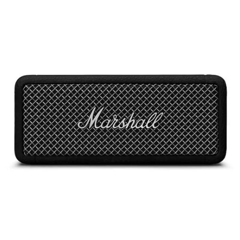 Draagbare Bluetooth-luidspreker Marshall Emberton II zwart steel — compact ontwerp, draadloze audio