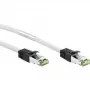 Goobay 55129 CAT 8.1-patchkabel, S/FTP (PiMF), LSZH halogeenvrij, koper AWG 24, 10 m, wit