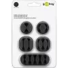 Kabelclip Goobay 70683 bureau wand Zwart 5 stuks