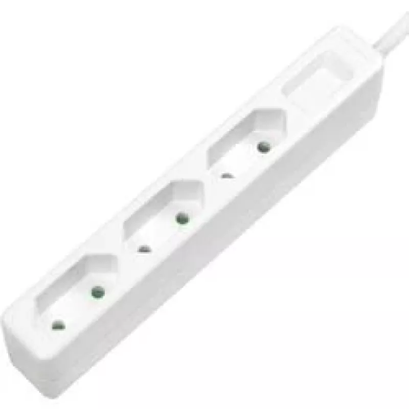 Verlengsnoer LogiLink LPS229 1,5 m 3 AC-uitgangen binnen wit