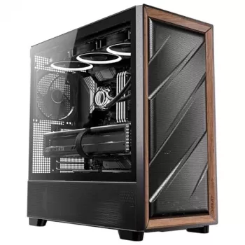 Antec 0-761345-10133-2 computercase midi tower zwart hout