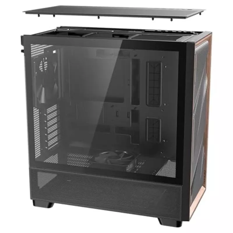 Antec 0-761345-10133-2 computercase midi tower zwart hout