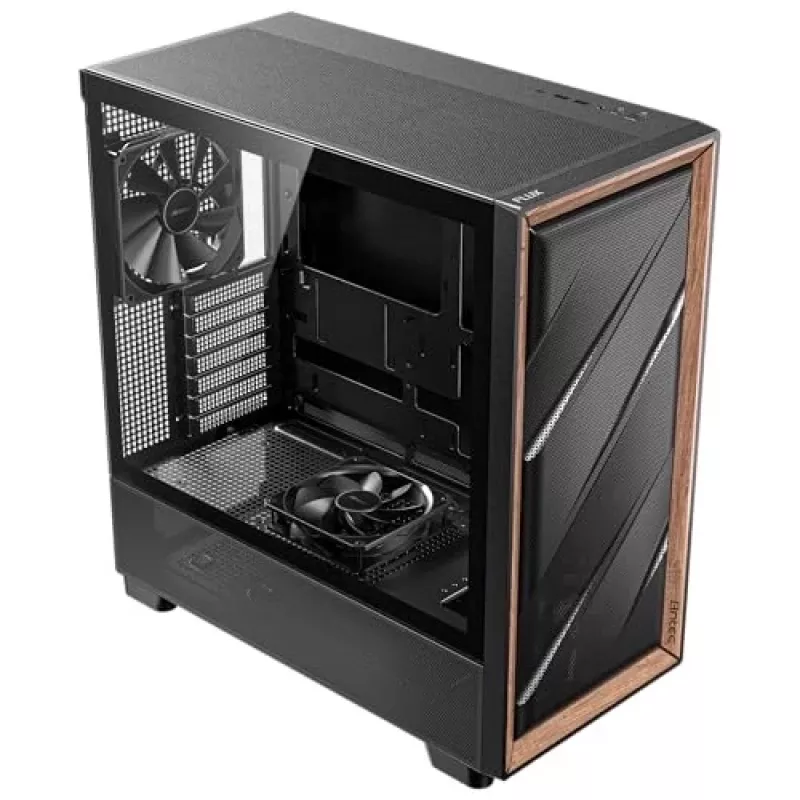 Antec 0-761345-10133-2 computercase midi tower zwart hout