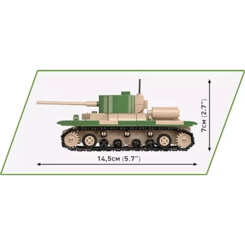 Bouwset COBI Renault R35 Valentine IX Panzer I 595 onderdelen