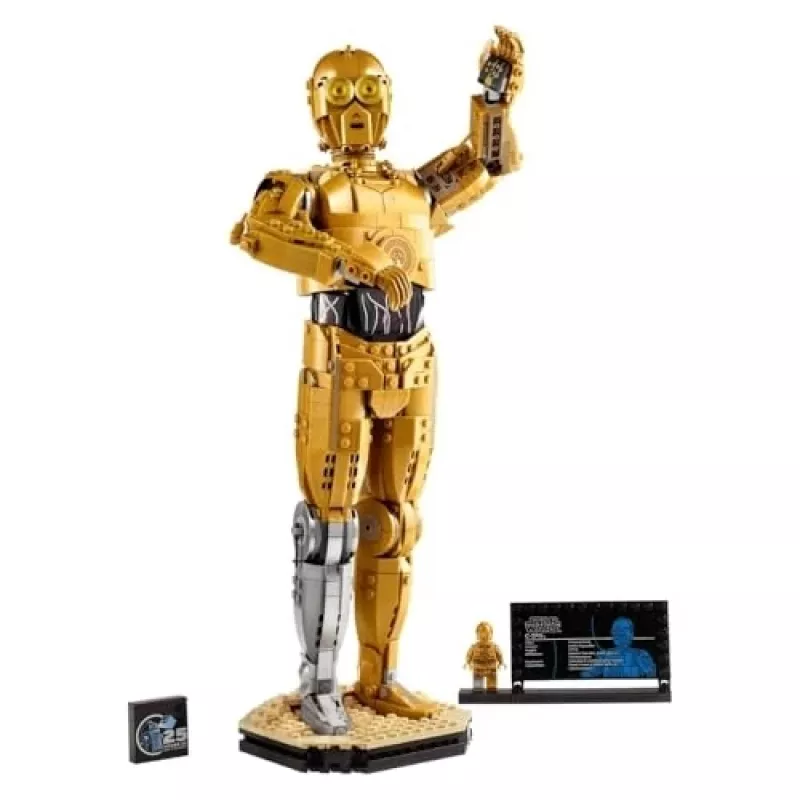 LEGO bouwbare figuur Star Wars C-3PO model 75398 — 1.138 onderdelen, 380 mm display verzamelstuk