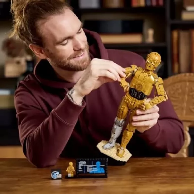 LEGO bouwbare figuur Star Wars C-3PO model 75398 — 1.138 onderdelen, 380 mm display verzamelstuk