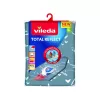 Strijkplankhoes VILEDA Total Reflect blauw grijs wit voor strijkplanken 1300 x 450 mm