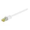 Wentronic Goobay Cat.7 raw cable patchkabel, S/FTP (PiMF), wit, 0,5 m - LSZH halogeenvrij, koper, RJ45-stekker (91090)