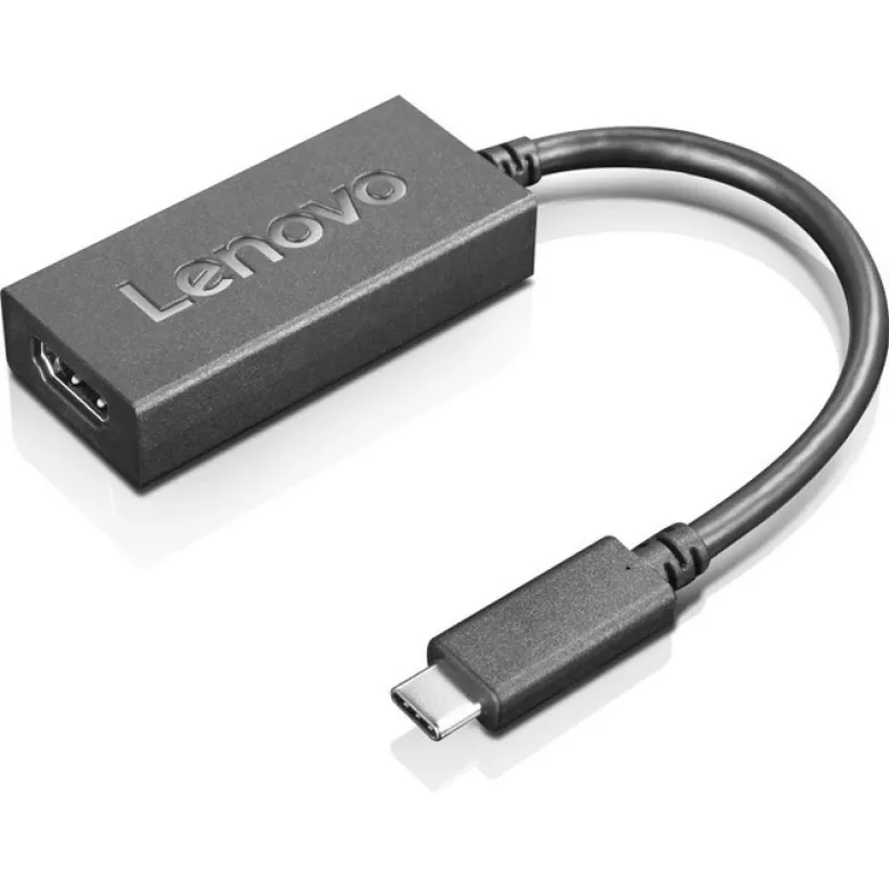 Lenovo 4X90R61022 videokabel-adapter 0,24 m USB Type-C HDMI Type-A (standaard) zwart