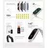 Xiaomi Smart Band 9 polsband activity tracker 4.11 cm (1.62) arctisch blauw