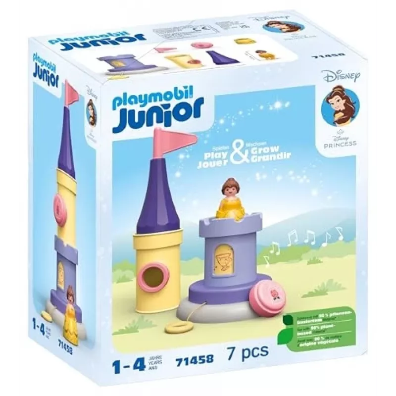 PLAYMOBIL JUNIOR & Disney: Belles speeltoren met geluid | speelset voor peuters 1-3
