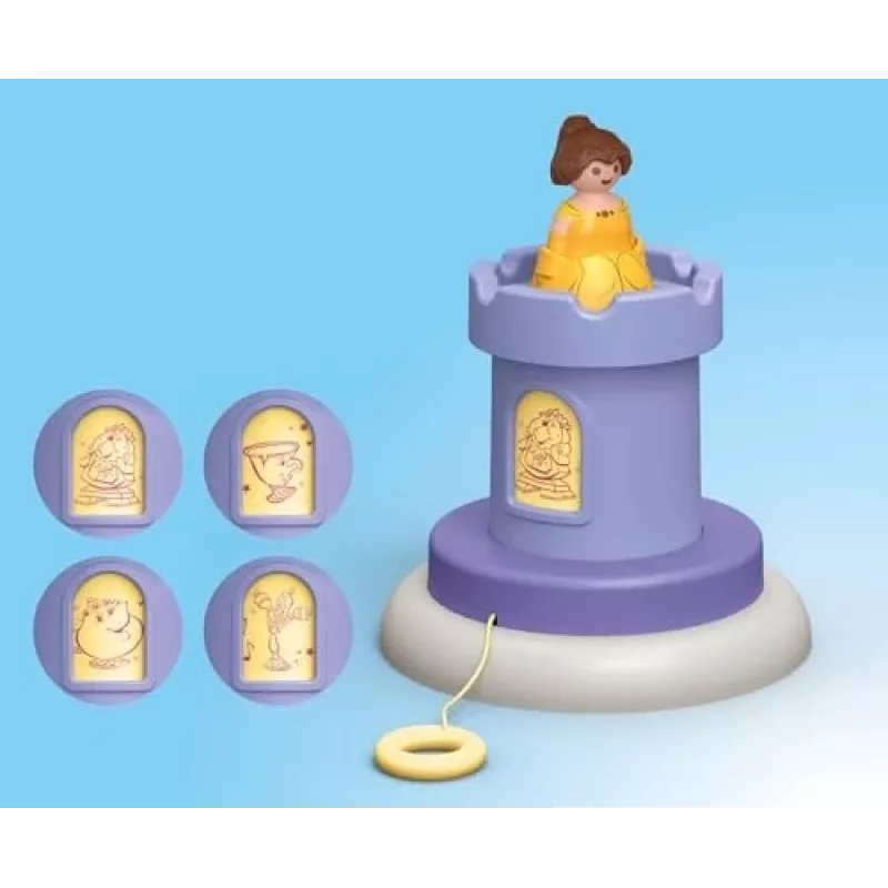 PLAYMOBIL JUNIOR & Disney: Belles speeltoren met geluid | speelset voor peuters 1-3