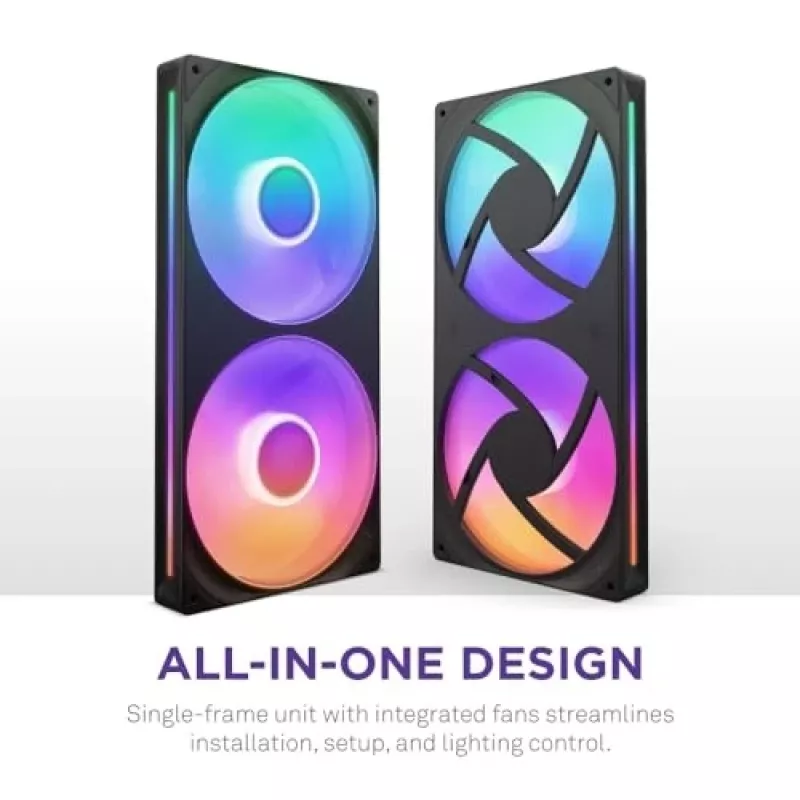 NZXT F280 RGB Core 140mm ARGB PWM 2-pack zwart