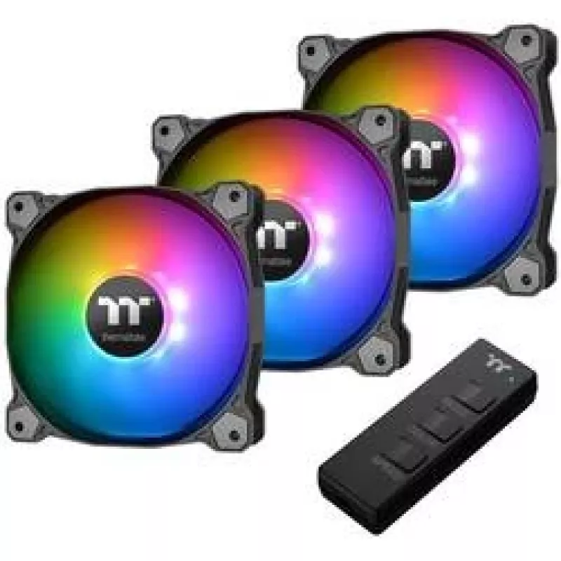 Thermaltake Pure 12 ARGB 120 mm behuizingsventilator 3-pack zwart