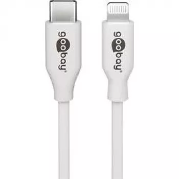 Goobay 39446 USB-kabel USB 2.0 USB-C-stekker Apple Lightning-stekker 1m