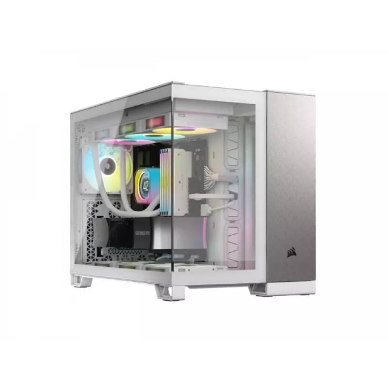 PC-behuizing Corsair CC-9011289-WW midi-tower grijs, wit