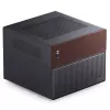 Jonsbo N4 microtower behuizing zwart robuust staal compacte PC-behuizing