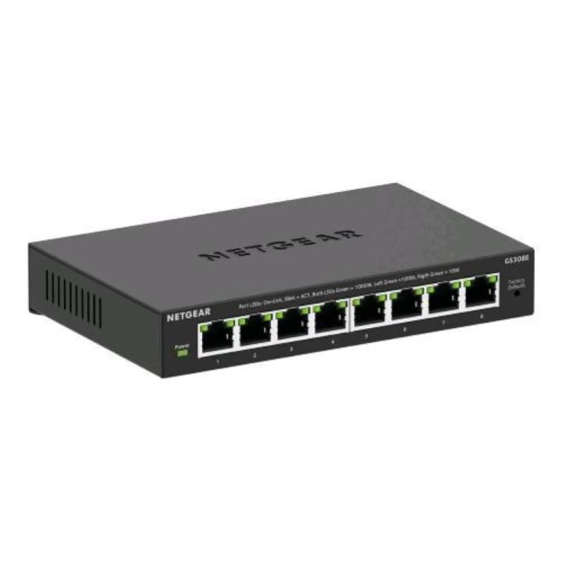 NETGEAR GS308E managed L2/L3 Gigabit Ethernet (10/100/1000) zwart