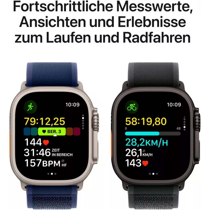 Apple Watch Ultra 2 GPS + Cellular 49mm zwart titanium case met zwart