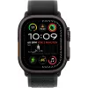 APPLE Watch Ultra 2 GPS + Cellular 49 mm behuizing van zwart titanium met zwarte Trail Loop – M/L