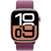 APPLE Watch Series 10 GPS 46mm roségoud aluminium behuizing met Plum Sport Loop