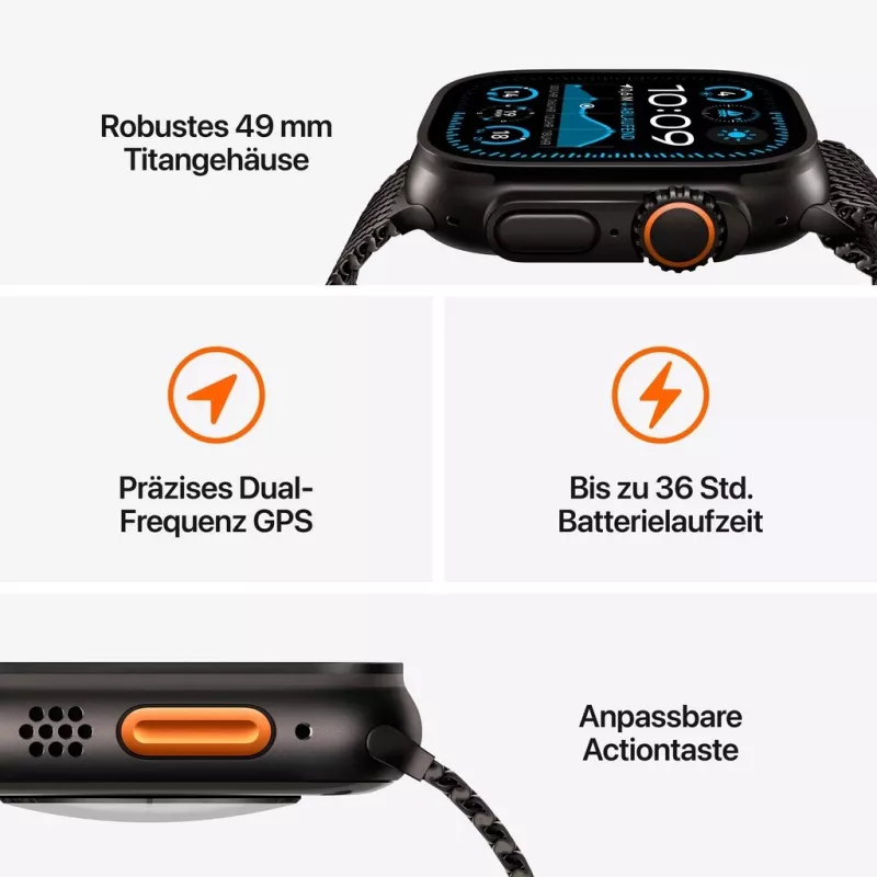 Apple Watch Ultra 2 - 49 mm - natuurlijk titanium