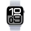 APPLE Watch Series 10 GPS 46 mm zilveren aluminium behuizing met Blue Cloud Sport Loop