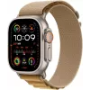 Apple Watch Ultra 2 GPS + Cellular 49mm Natural titanium behuizing met Tan Alpine Band – Medium (MX4F3FD/A)