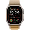 Apple Watch Ultra 2 GPS + Cellular 49mm Natural titanium behuizing met Tan Alpine Band – Medium (MX4F3FD/A)