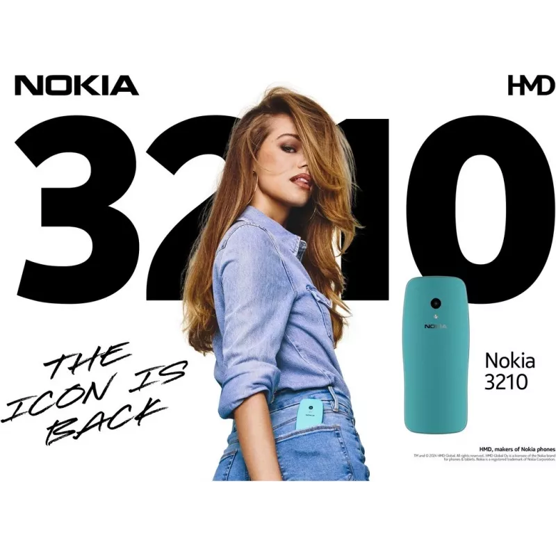 Nokia 3210 6,1 cm (2.4) blauw functietelefoon (1GF025CPJ2L06)